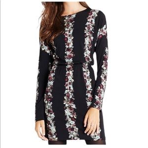 BCBGeneration Open Back Long Sleeve Mini Dress